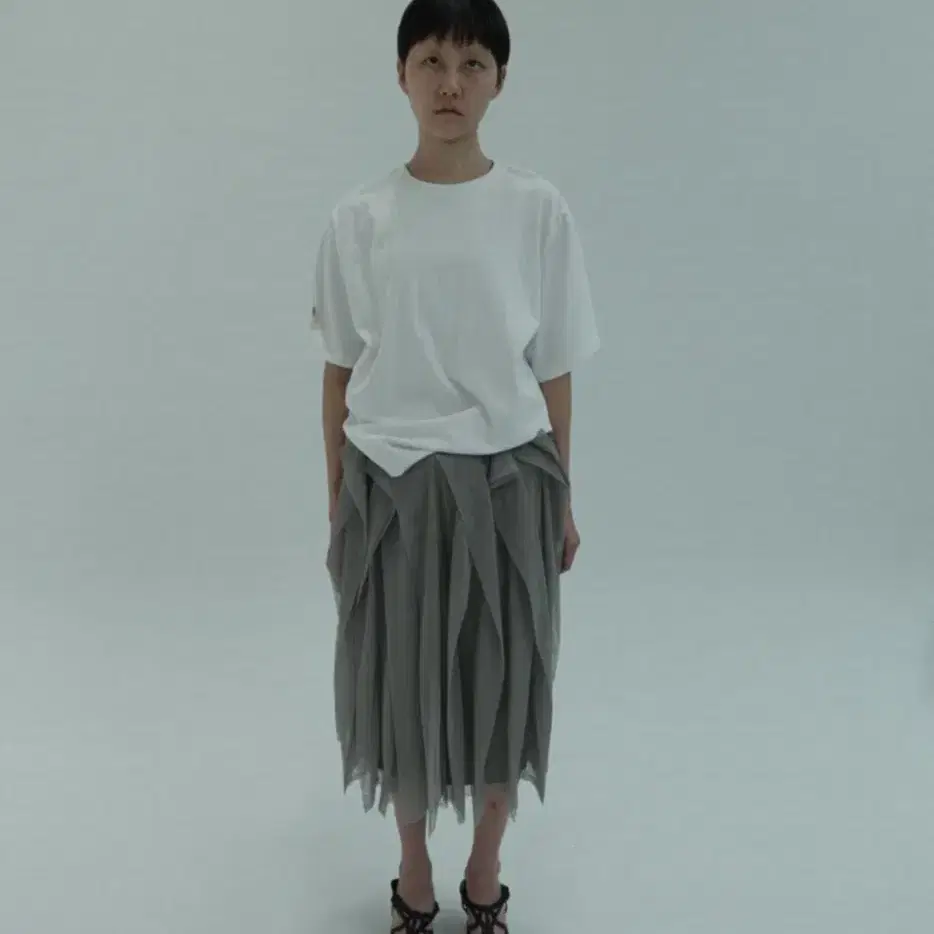 애옹쓰 Fog SHASHA Skirt_ moss