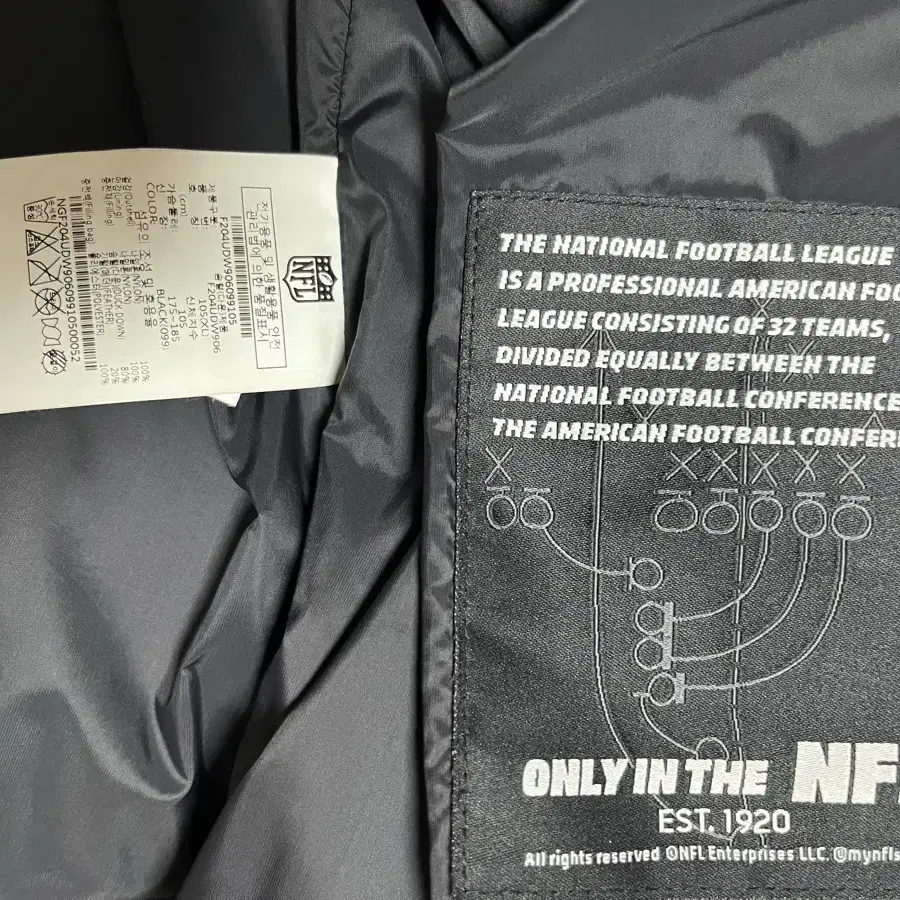 NFL 경량패딩 (XL~105) a급 판매