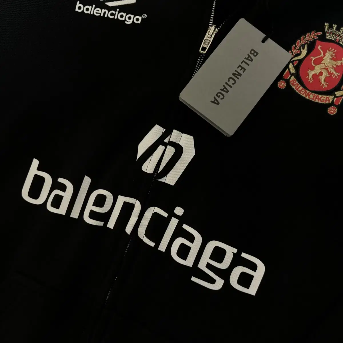 Balenciaga Paris Soccer Hoodie Zip-Up [XL]