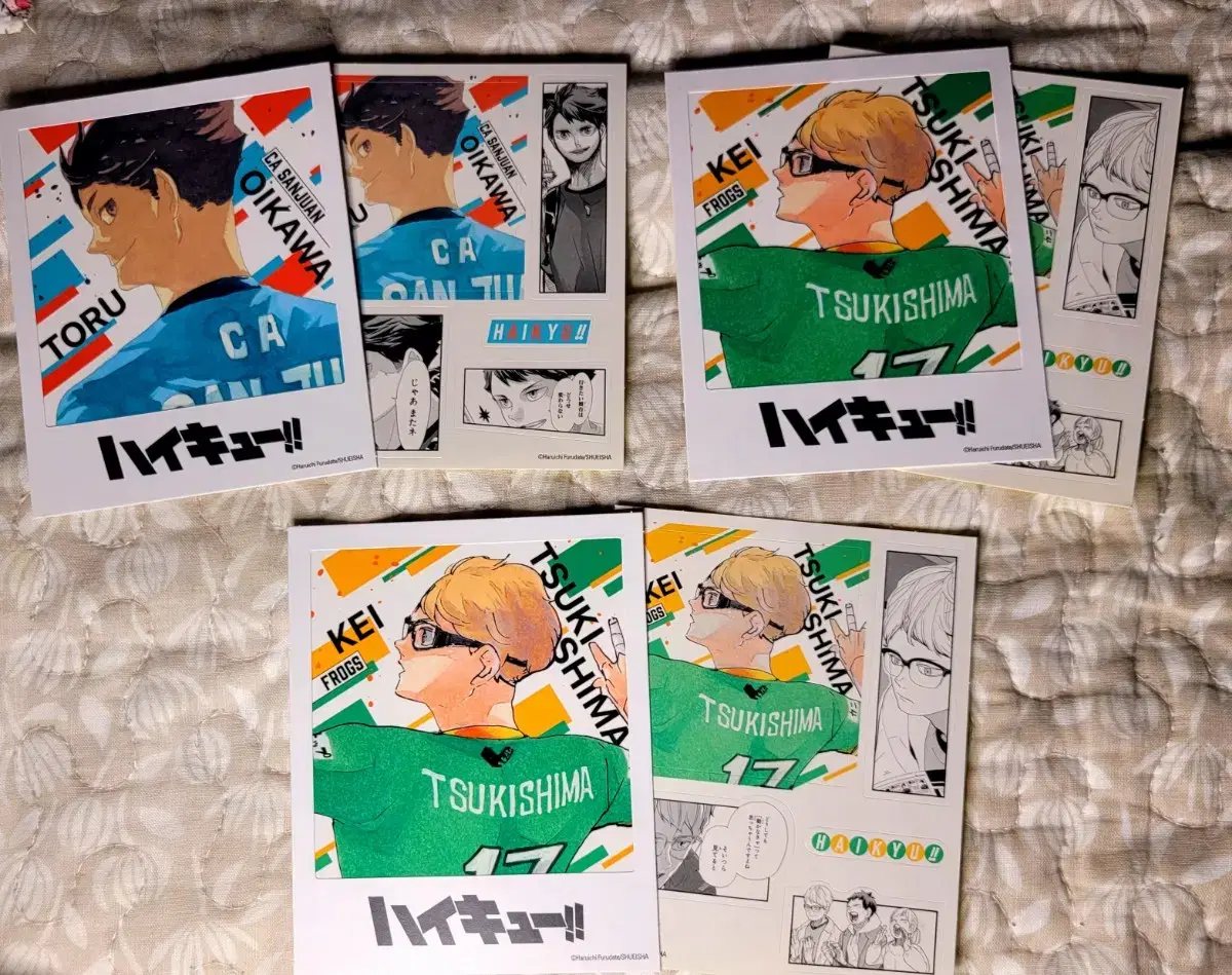 Haikyuu Photo Card & Sticker Collection Vol. 2 Original Artwork by Tsukishima Oikawa