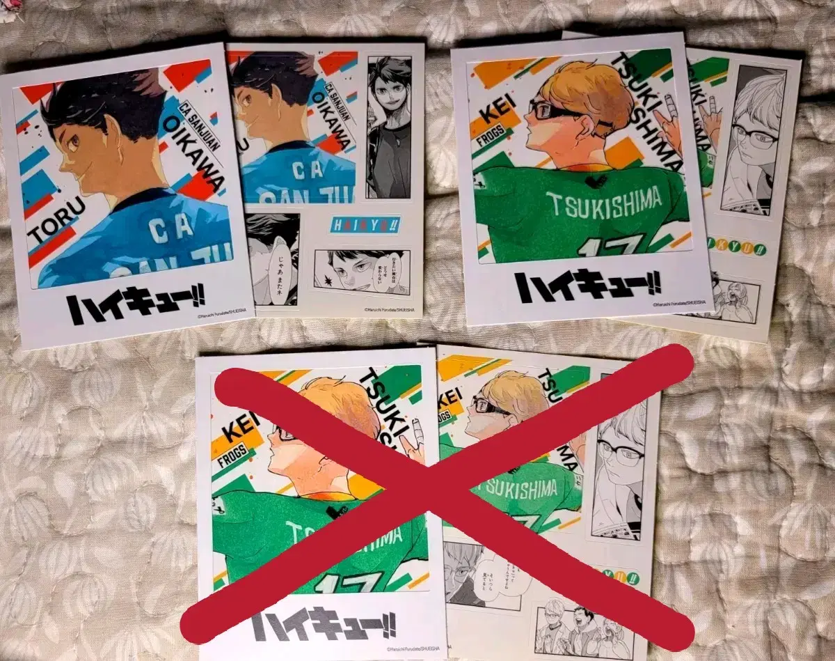 Haikyuu Photo Card & Sticker Collection Vol. 2 Original Artwork by Tsukishima Oikawa