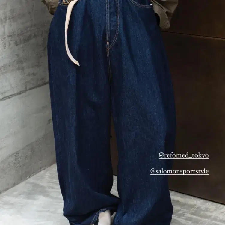 reformed 리폼드 FRESH MAN DENIM WIDE PANTS