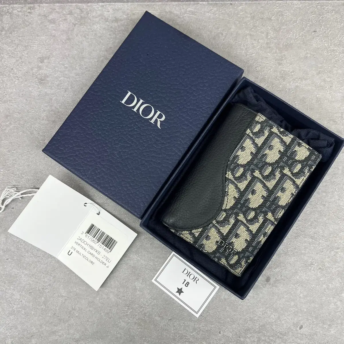 Dior Oblique Saddle New Organizer Kard Wallet