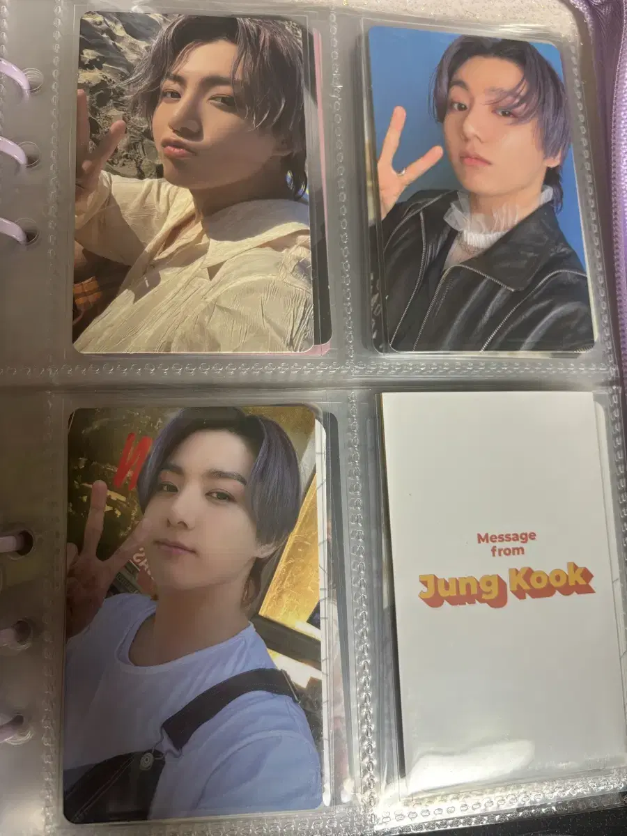 Bangtan jungkook butter,gold,anthur photocard