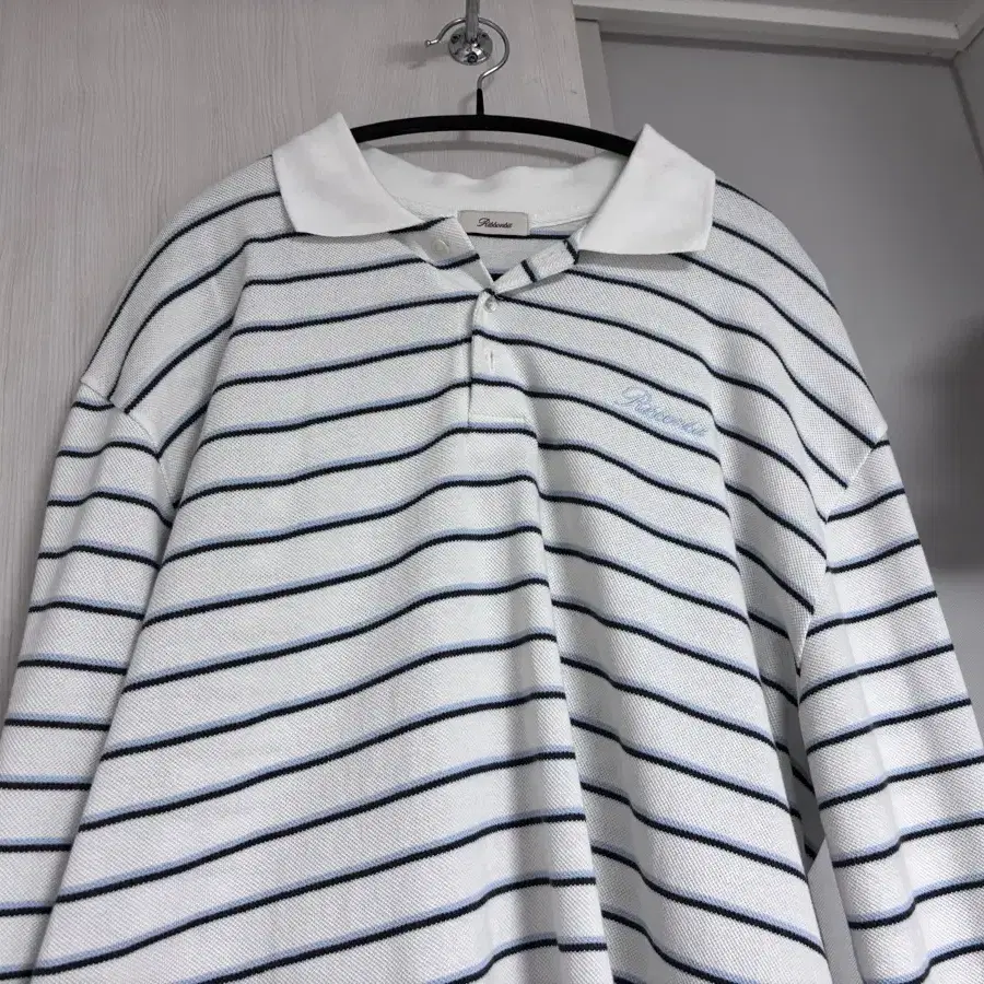 리본빛 ribbonbit RBB PK Striped Shirt 스카이블루