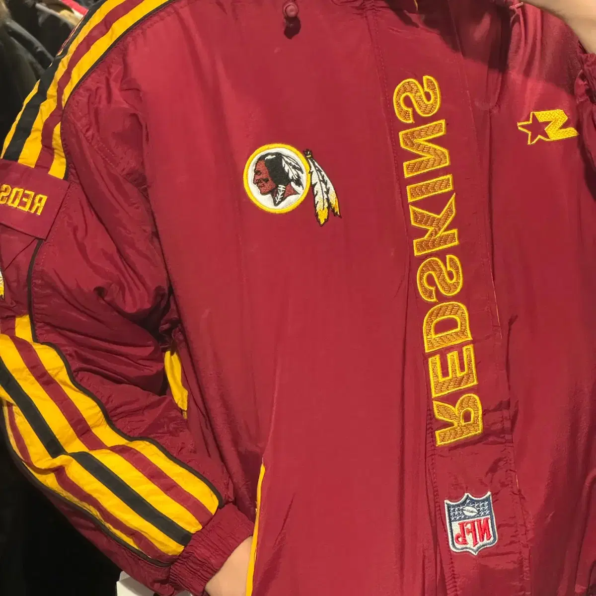 [IM] NFL X  스타터 REDSKINS 후드 점퍼 레드