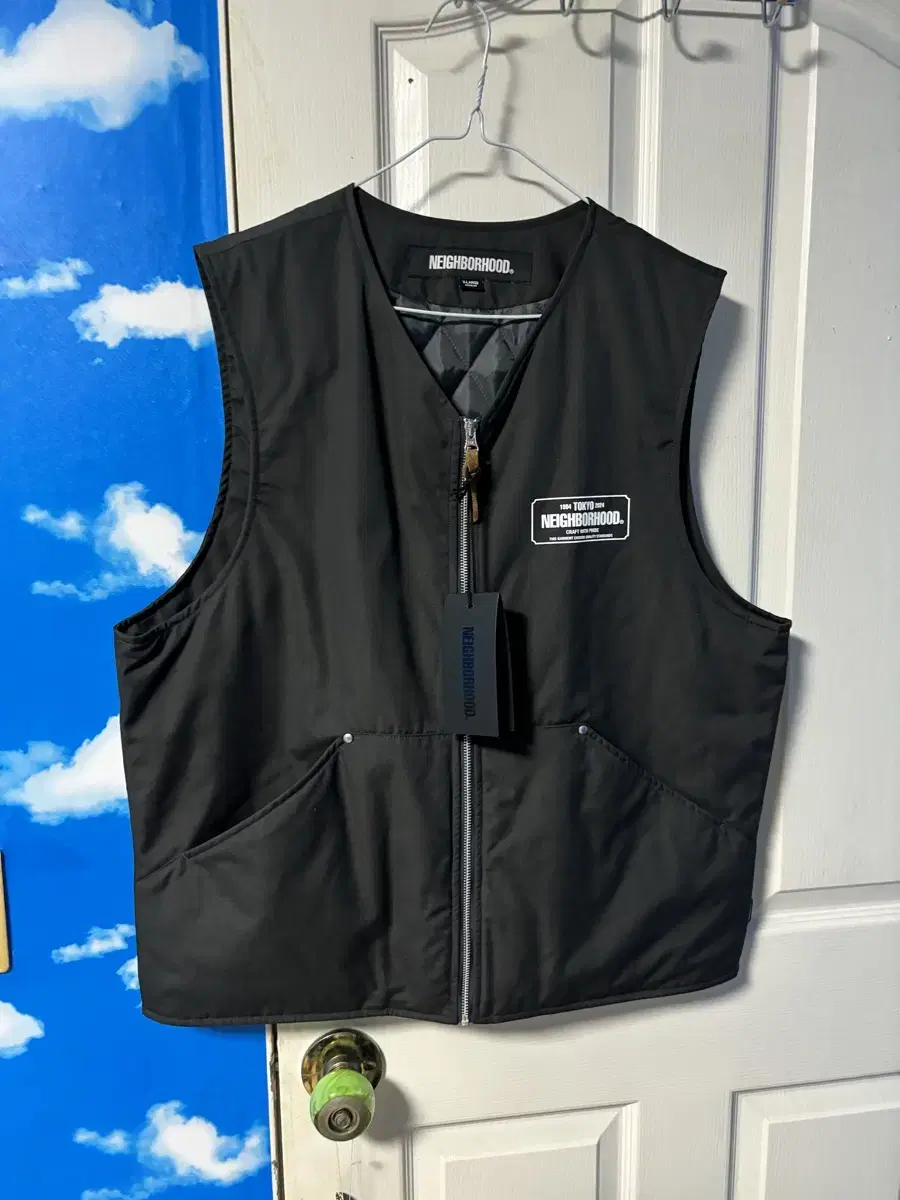 Neighborhood Hooded Vest Zip-up XL