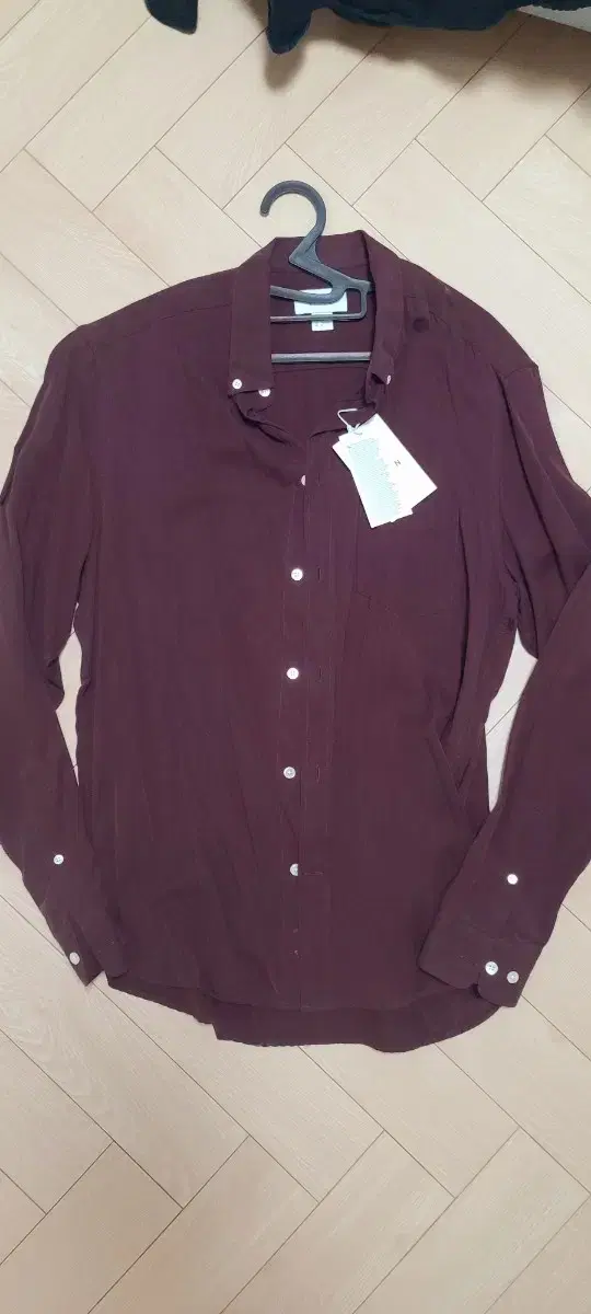 H&M Edition Southern shirt wine color new