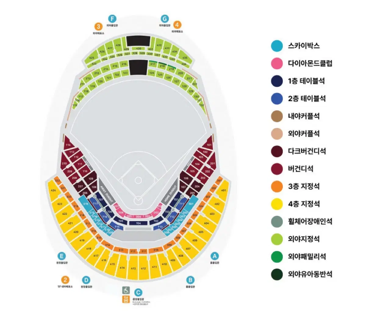 프리미어12 2차전 1루버건디 통로 4연석 최저가