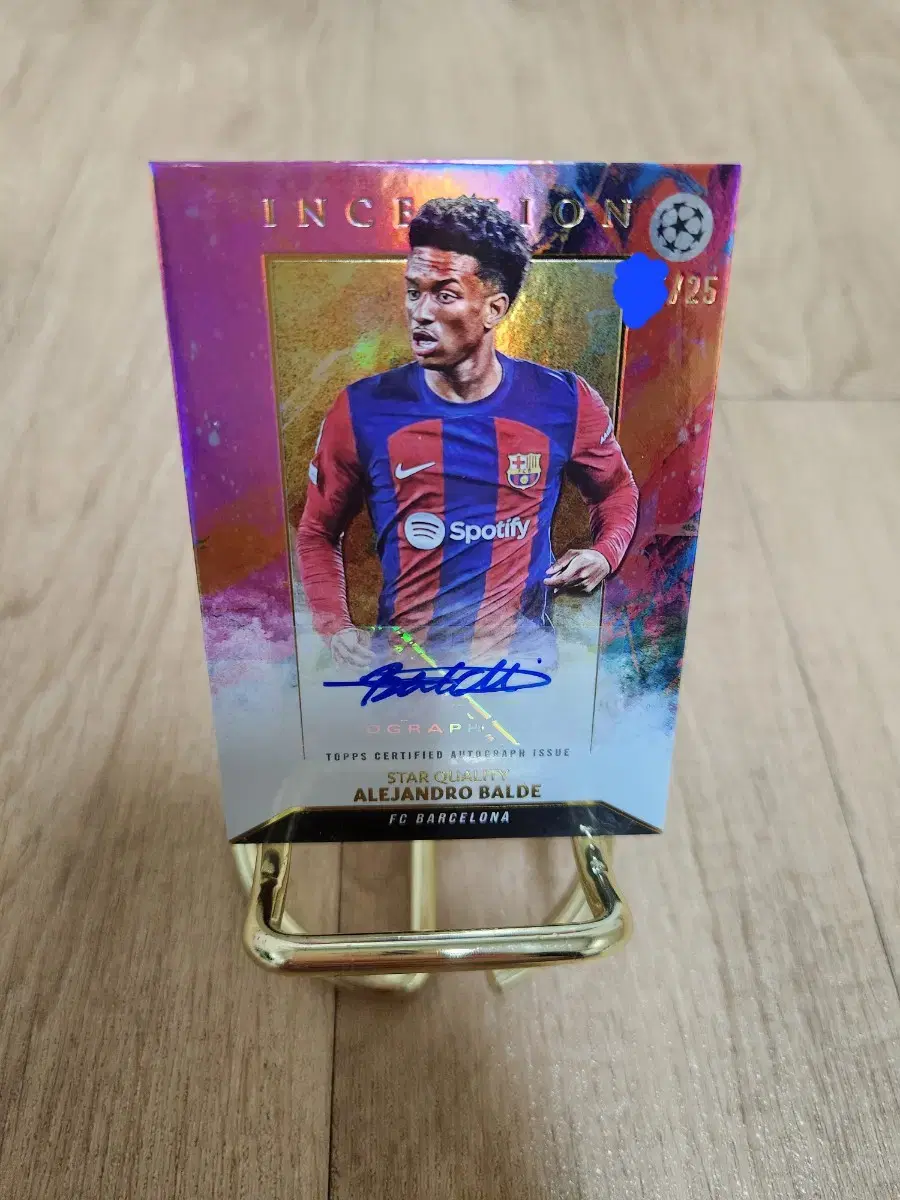 24Topps Inception 25Limited Vassell Alejandro Valde Autographed Football Card~~~.