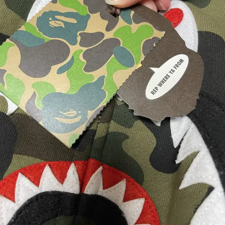 베이프 후드집업 BAPE PONR 1st Camo 2nd Shark Fu