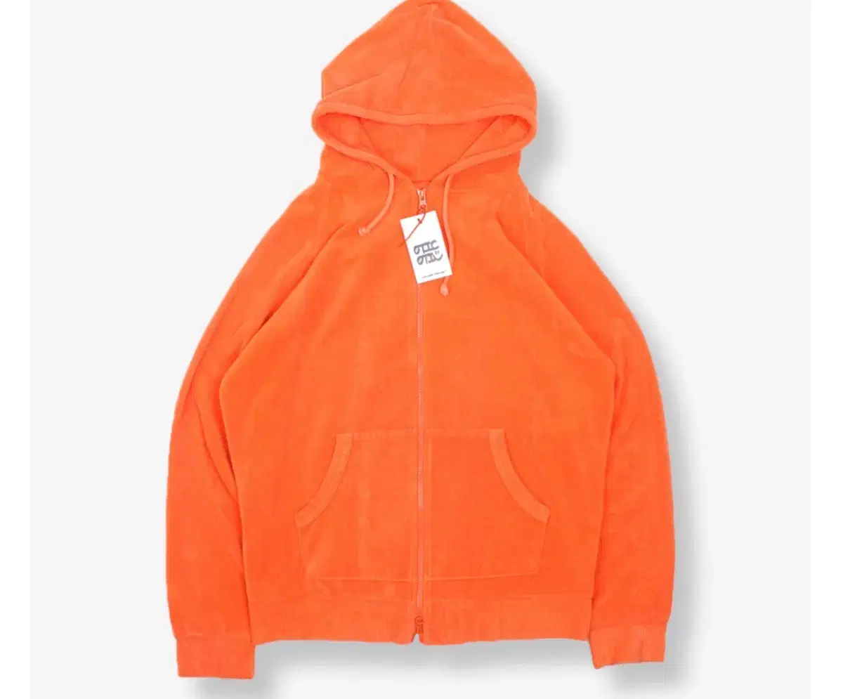 Stussy Two-Way Zip-Up Hoodie Orange M