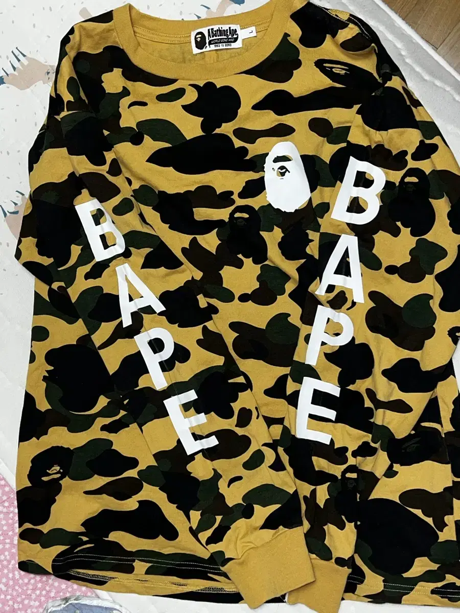 베이프 BAPE 슬리브 L 황계