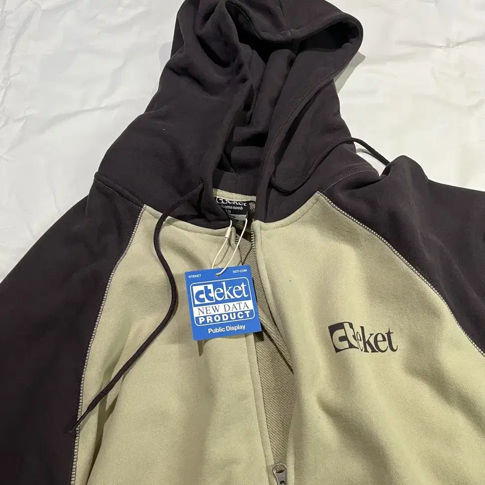 테켓 후드집업 - Plan Zip-Up Hoodie Beige L