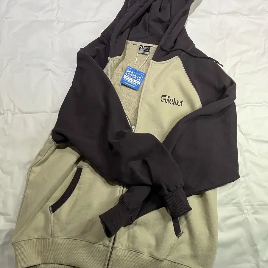 테켓 후드집업 - Plan Zip-Up Hoodie Beige L