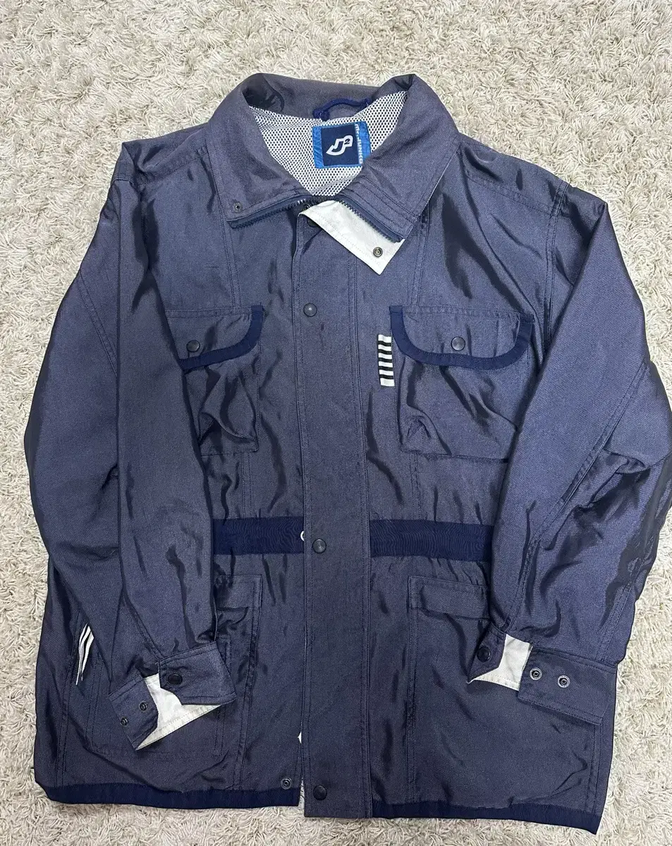 Junko Kosino Nylon work jacket navy size M