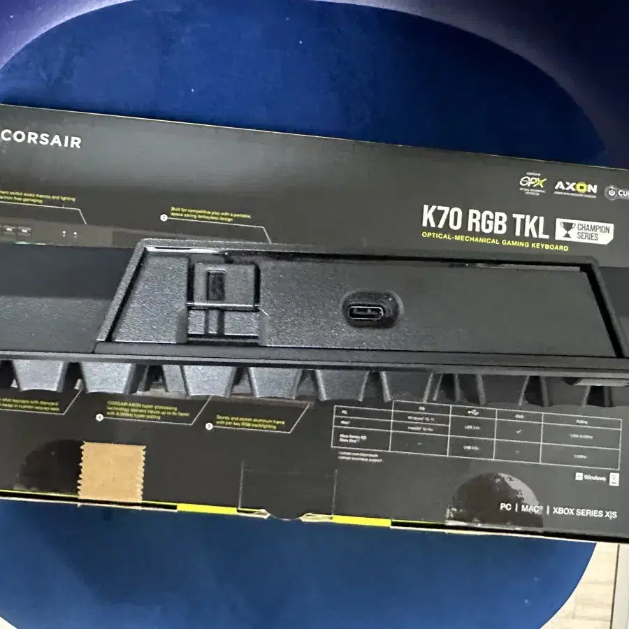 커세어 K70 TKL 광적축 풀윤활 바람의나라 매크로 가능