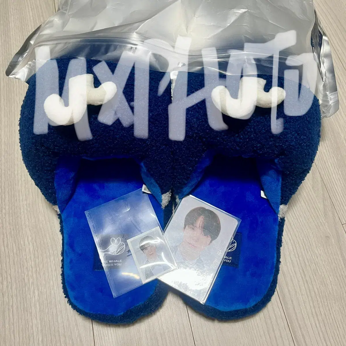 monsta x monstax fan con md merch minhyuk whale slippers