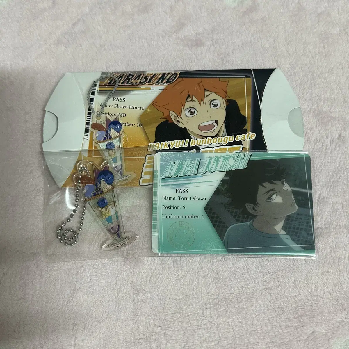 Haikyuu Oikawa Kageyama Pass Pass Animal Acrylic Keyring Card