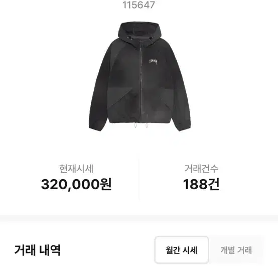 스투시 웨이브 다이 비치 쉘 자켓 블랙[XL]