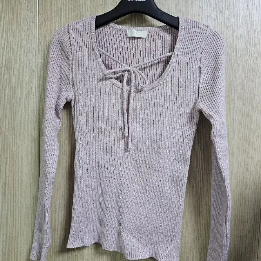 [베르브] 170 ribbon rib knit (pink)