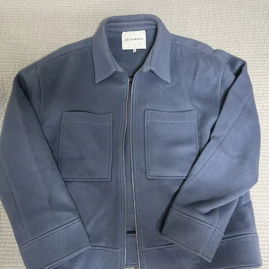 [3] FINALE HALF ZIP UP JACKET-BLUE STONE