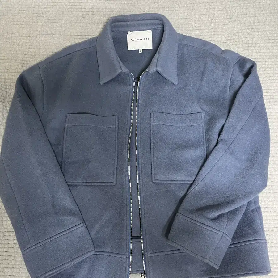 [3] FINALE HALF ZIP UP JACKET-BLUE STONE