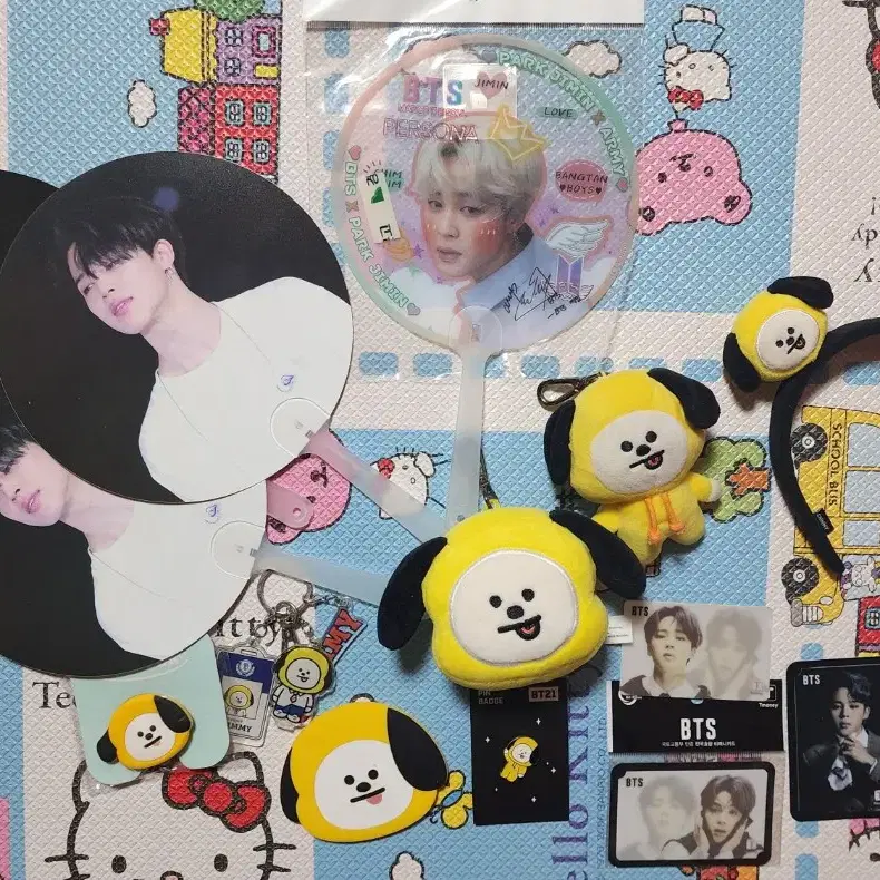 BTS 지민 BT21 치미 교통카드 굿즈 전부 14개