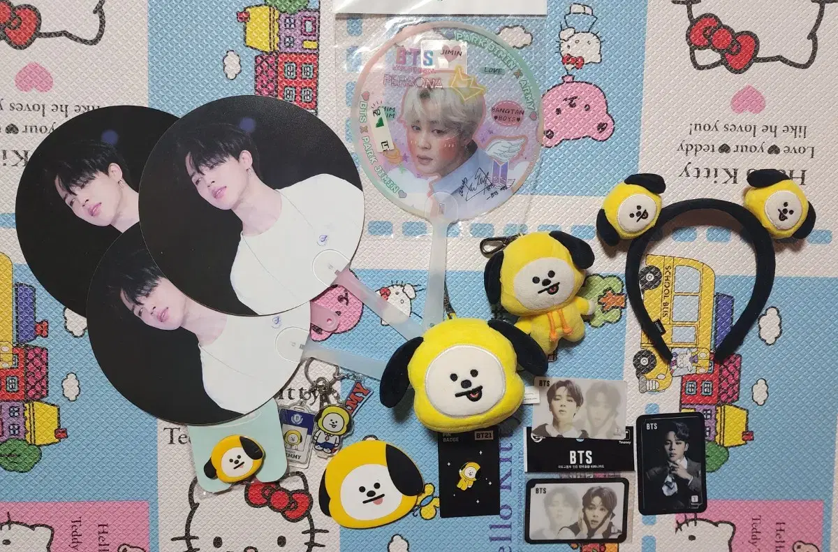 BTS jimin BT21 Chimi Transportation Kard All 14 items