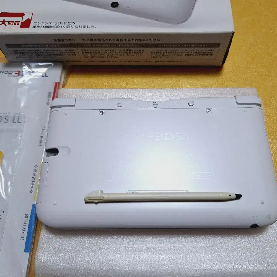 신품급 닌텐도 3dsll 3dsxl 화이트 박스셋 일본판 특A급 기스X