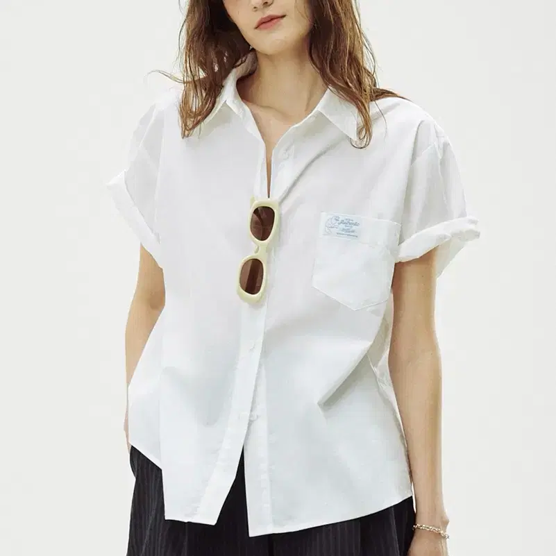 Sinoon Half Sleeve Cotton Shirt (White)