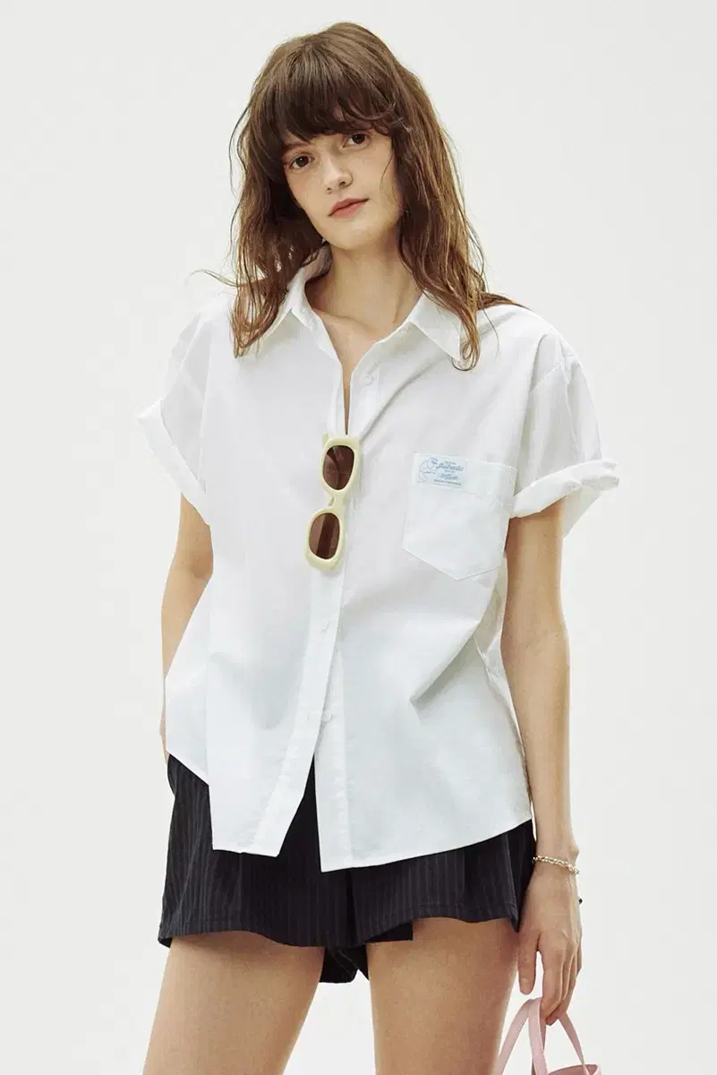 Sinoon Half Sleeve Cotton Shirt (White)