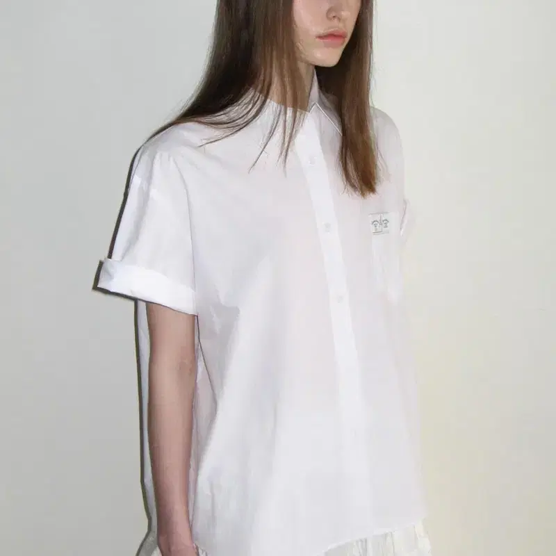 Sinoon Half Sleeve Cotton Shirt (White)