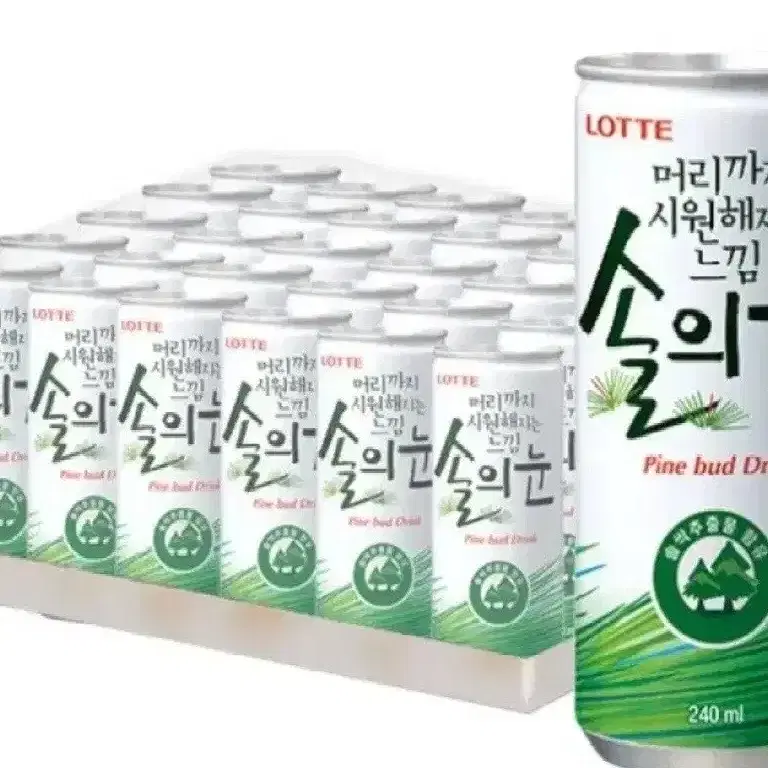 번개최저가 롯데칠성음료  솔의눈 240MLX30캔12190원