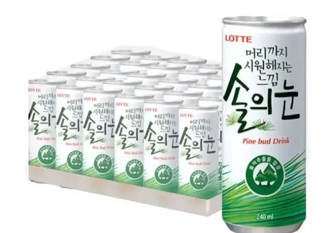 번개최저가 롯데칠성음료  솔의눈 240MLX30캔12190원