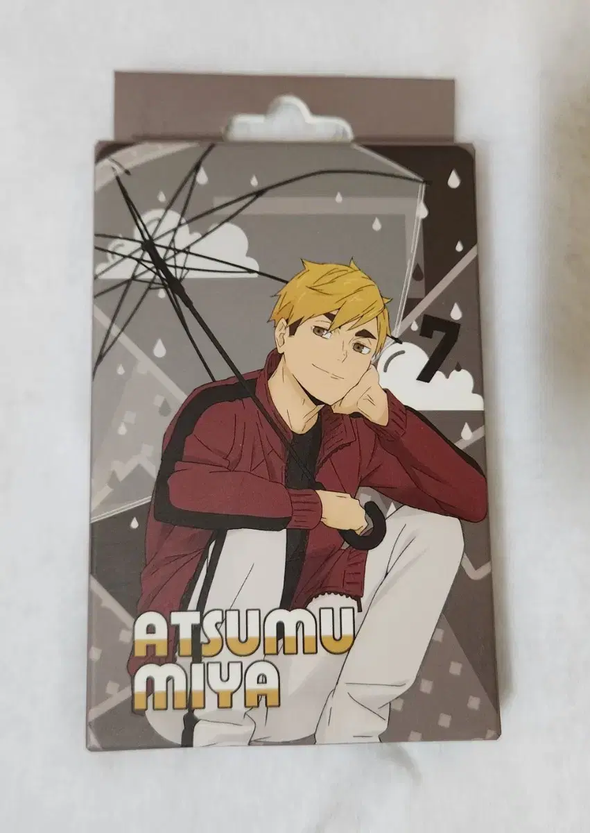 Haikyuu Miya Atsumu Rain Glitter Acrylic