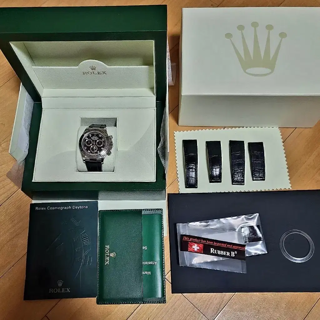 로렉스 데이토나 18k 화이트골드 8p 다이아 ROLEX DAYTONA