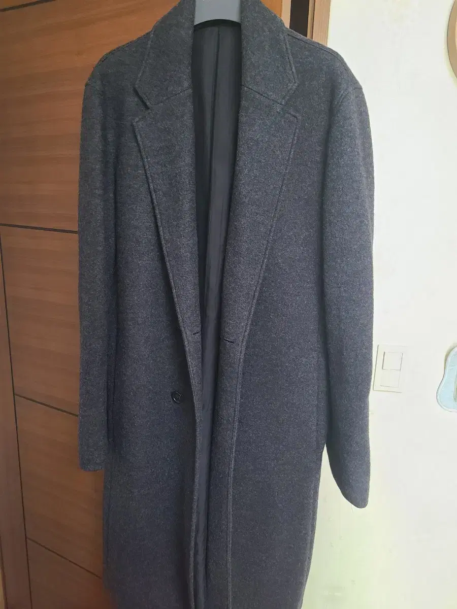 Time Homme Single Long Wool Coat