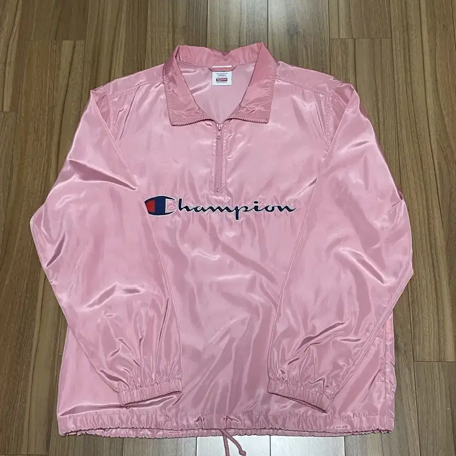 Supreme x champion  슈프림 x 챔피온 풀오버(핑크)