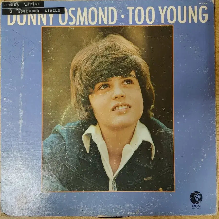 DONNY OSMOND 음반 t (LP 턴테이블 오디오 앰프