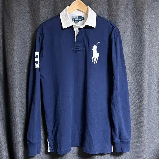 [L] Polo Ralph Lauren Big Pony Rugby T-shirt Navy