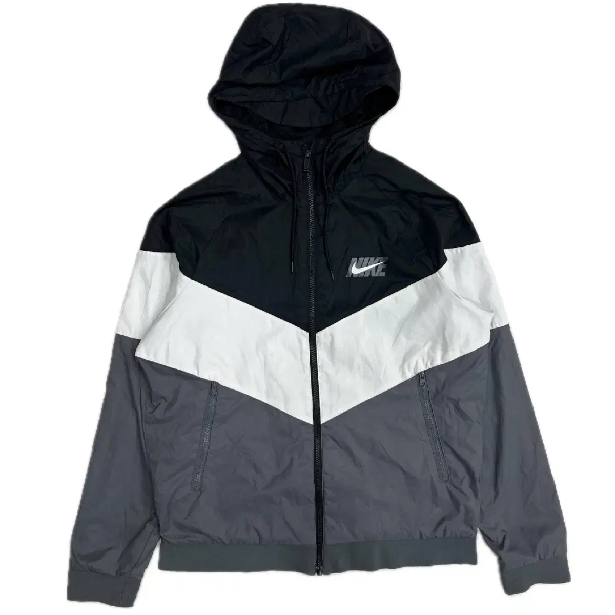 Nike BigSwoosh Windbreaker Hooded Zip-Up Jacket 100 size L