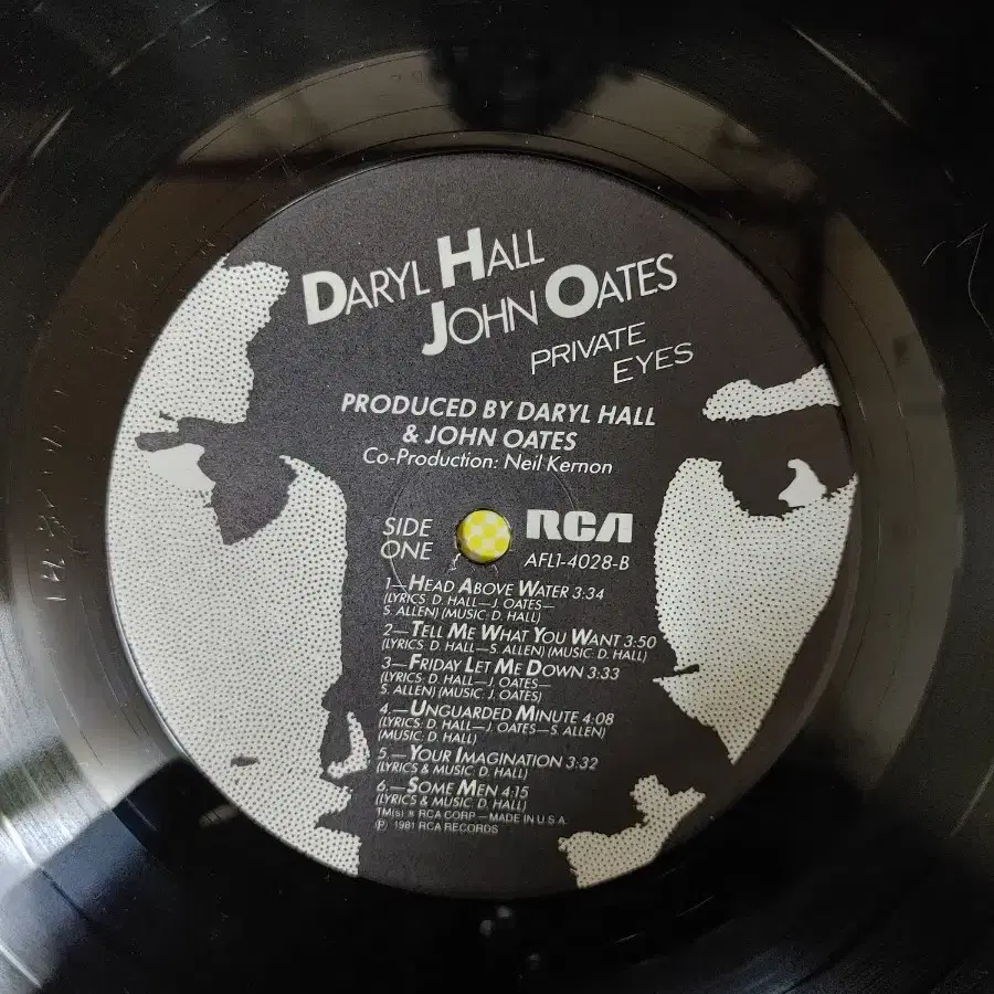 DARLY HALL JOHN OATES 음반 e (LP 턴테이블 오디오