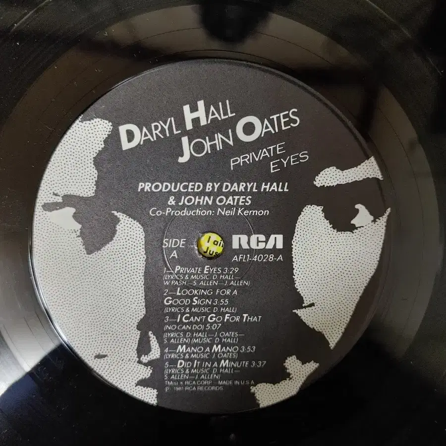 DARLY HALL JOHN OATES 음반 e (LP 턴테이블 오디오