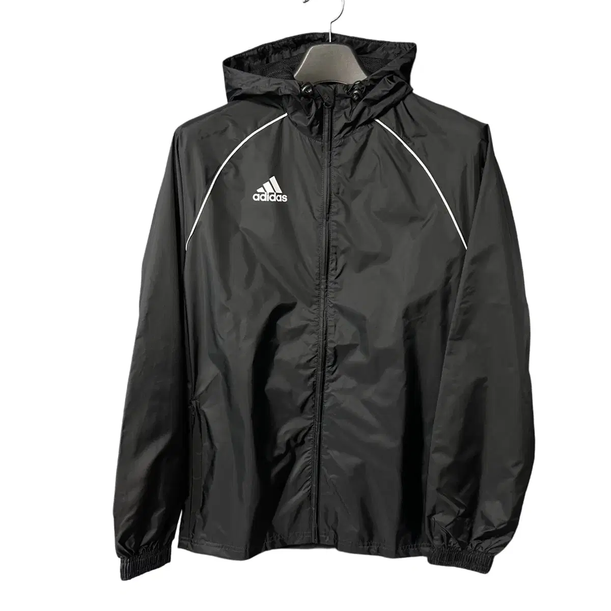 M Adidas Core18 Black Windbreaker Jacket