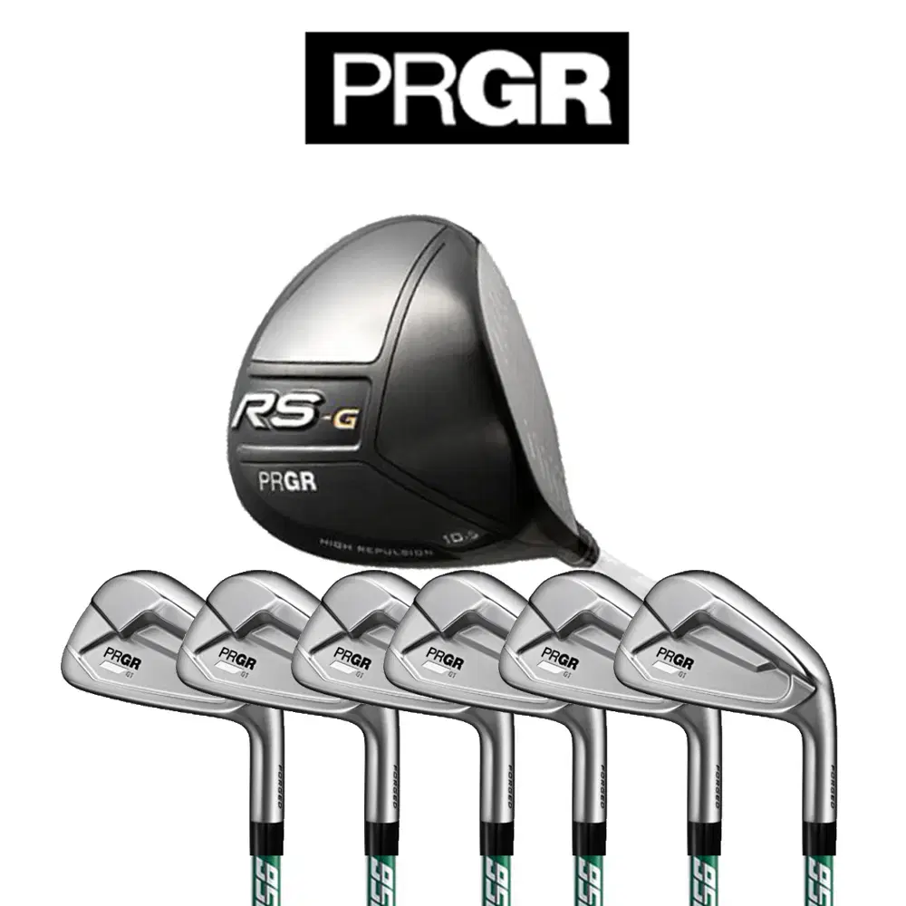 PRGR RS-G드라이버 10.5도R+02 6아이언세트 NS 950S