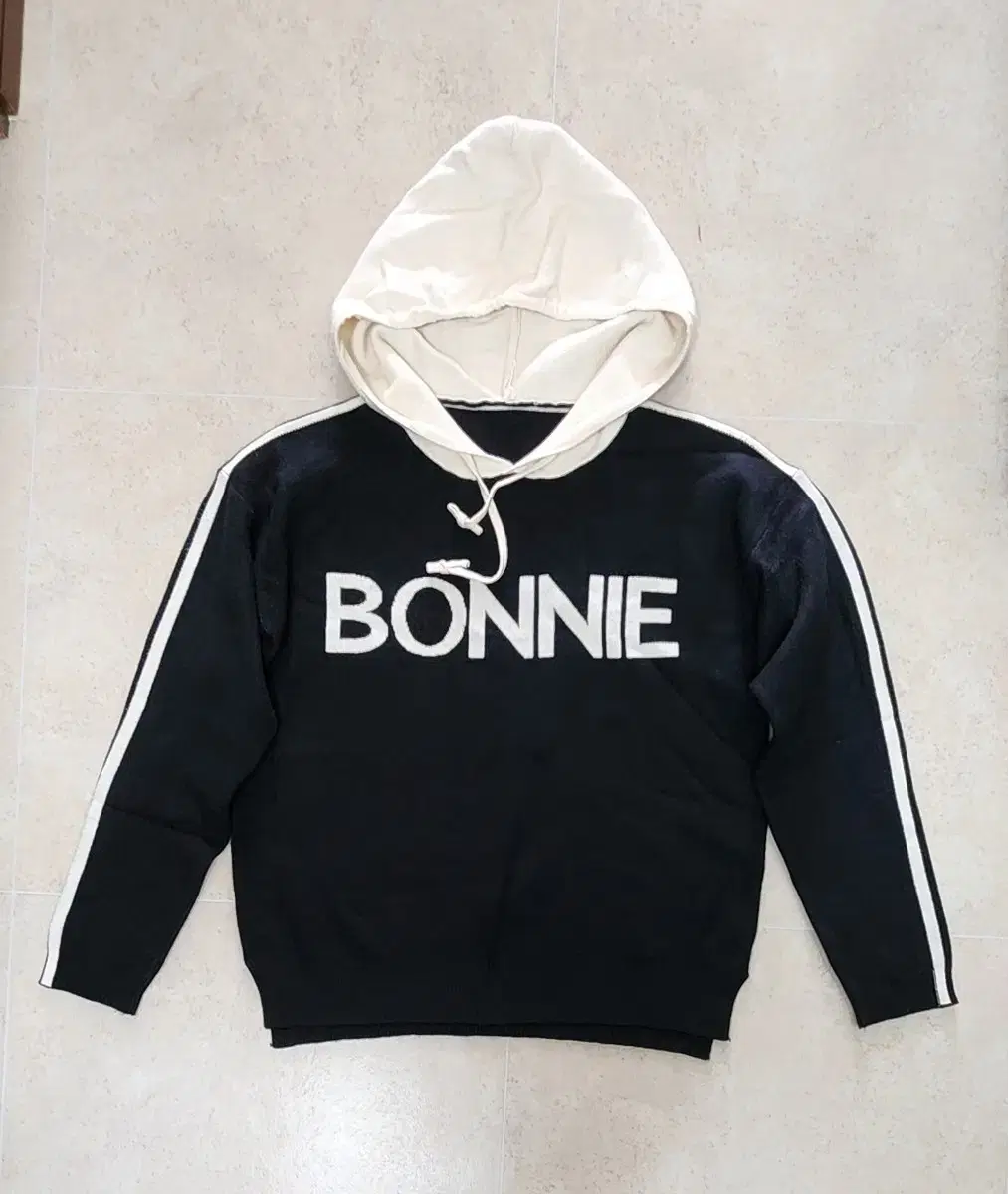 Women's Junior Hoodie Black+Ivory FREE