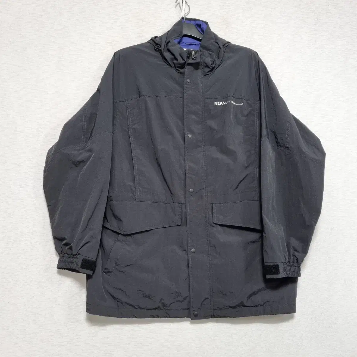 Nepa Black Windbreaker Jacket M100ㅡ1030