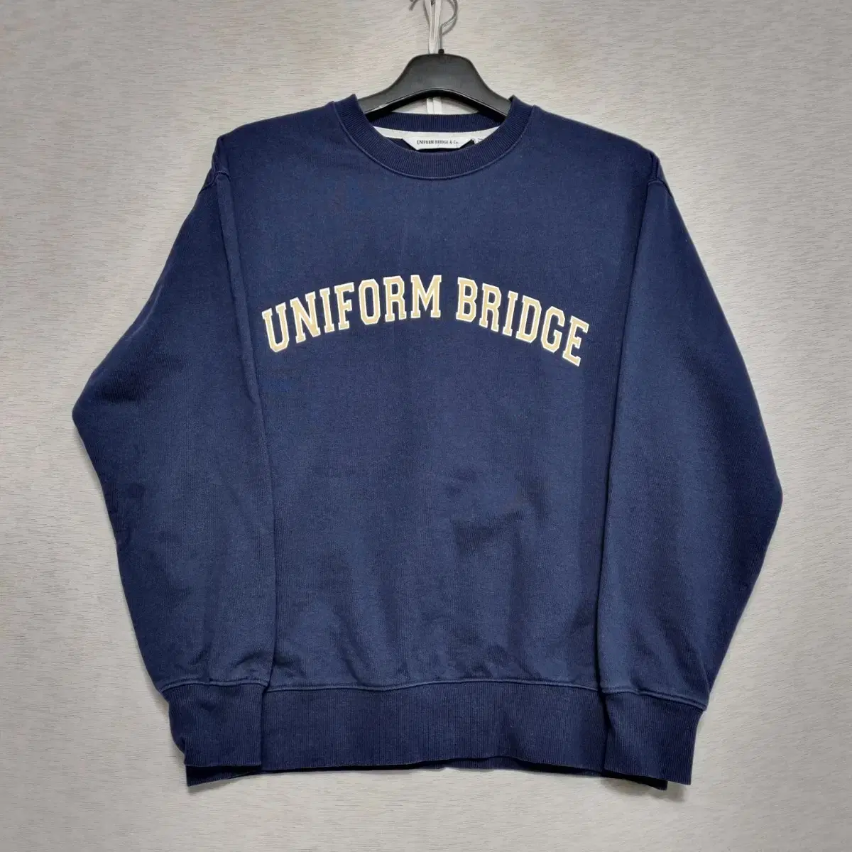 ㅡ Uniformbridge Navy Churi Man to Man Men100ㅡ1030