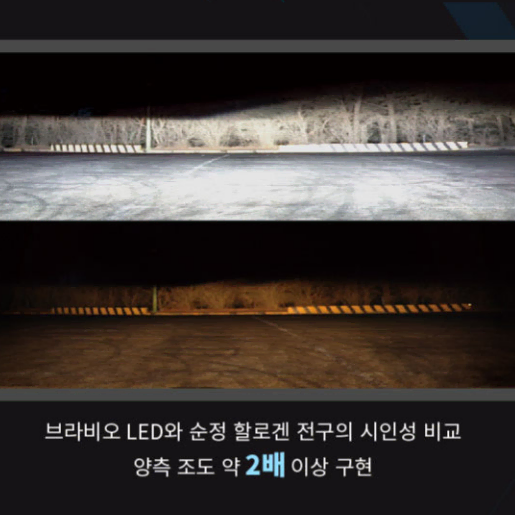 브라비오 H7 (올뉴클래식) 차량 led 전조등 합법인증 (새상품)